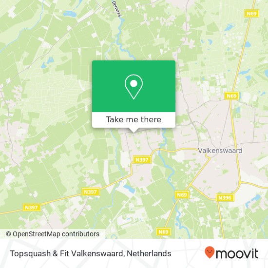 Topsquash & Fit Valkenswaard map