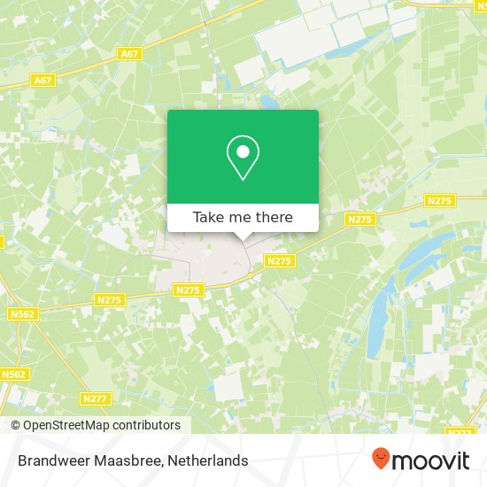 Brandweer Maasbree map
