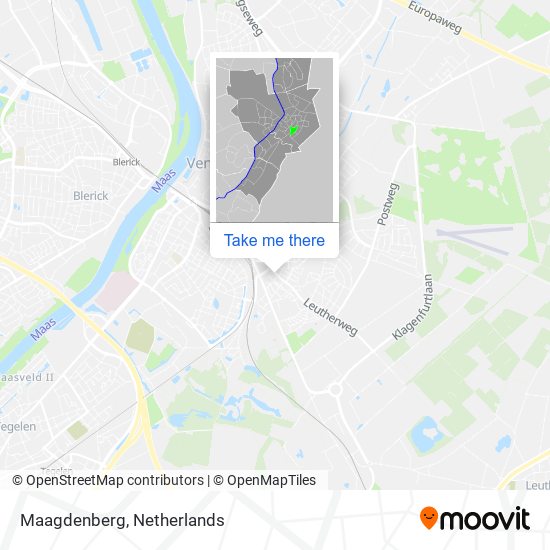 Maagdenberg Karte