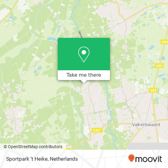 Sportpark 't Heike map