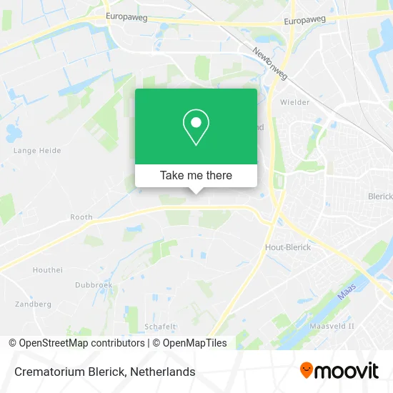 Crematorium Blerick map