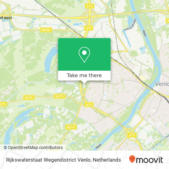 Rijkswaterstaat Wegendistrict Venlo map