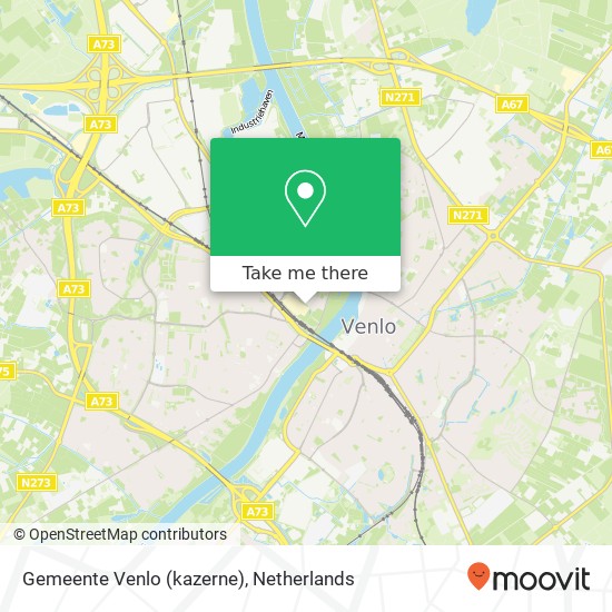 Gemeente Venlo (kazerne) Karte