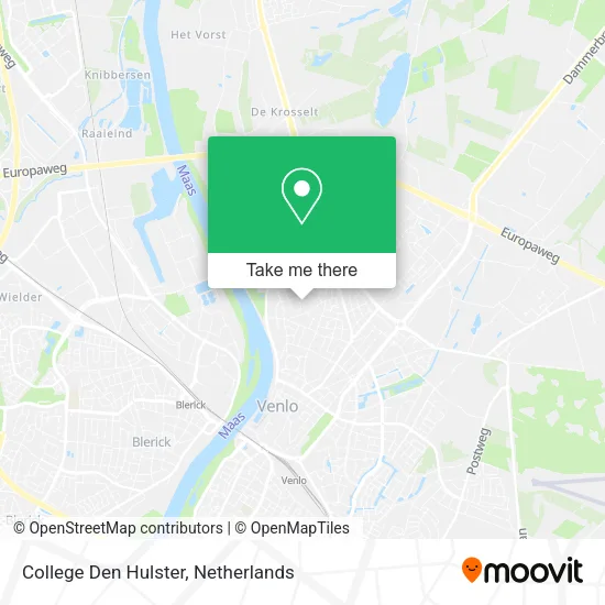 College Den Hulster map