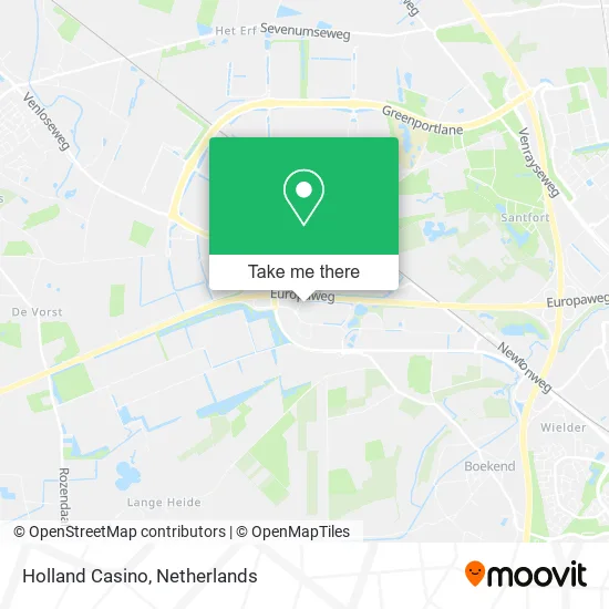 Holland Casino map