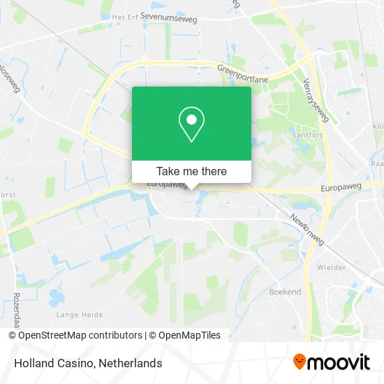 Holland Casino map