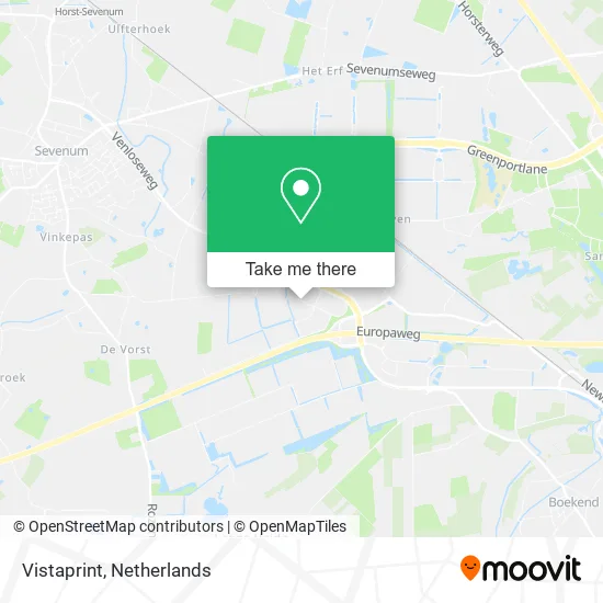 Vistaprint map