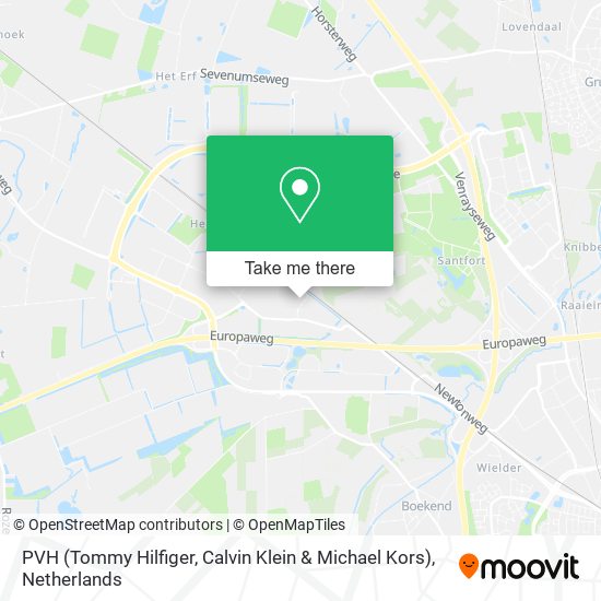 PVH (Tommy Hilfiger, Calvin Klein & Michael Kors) map