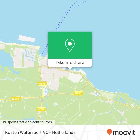 Kosten Watersport VOF map