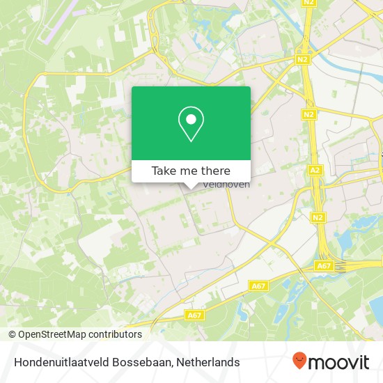 Hondenuitlaatveld Bossebaan Karte