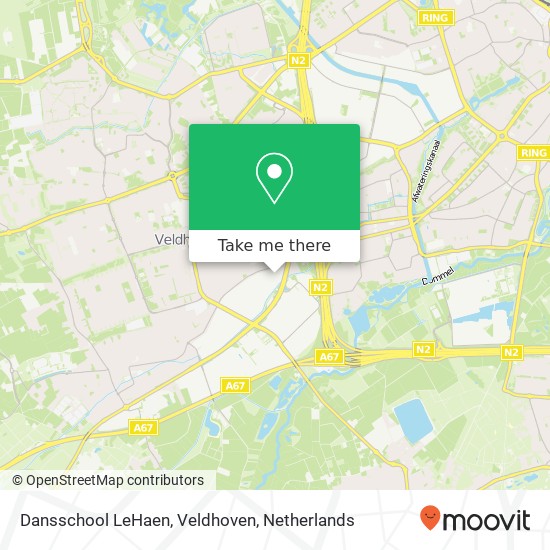 Dansschool LeHaen, Veldhoven map