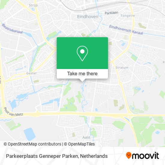 Parkeerplaats Genneper Parken map