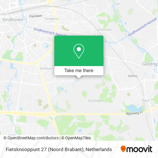 Fietsknooppunt 27 (Noord Brabant) map