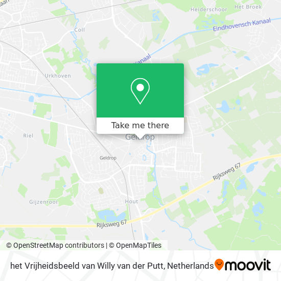 het Vrijheidsbeeld van Willy van der Putt map