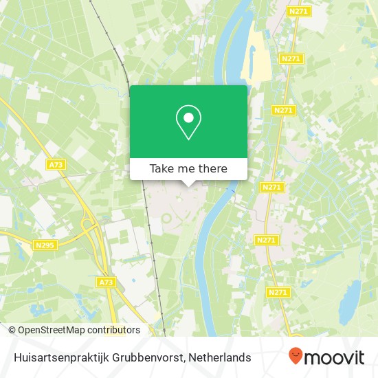 Huisartsenpraktijk Grubbenvorst Karte