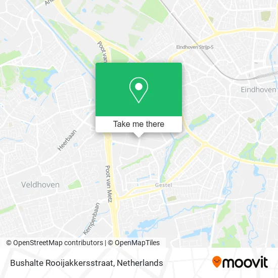 Bushalte Rooijakkersstraat map