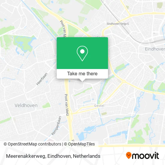 Meerenakkerweg, Eindhoven map