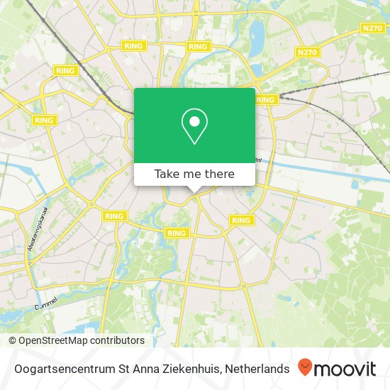 Oogartsencentrum St Anna Ziekenhuis map