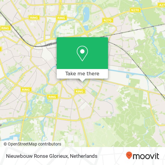 Nieuwbouw Ronse Glorieux map