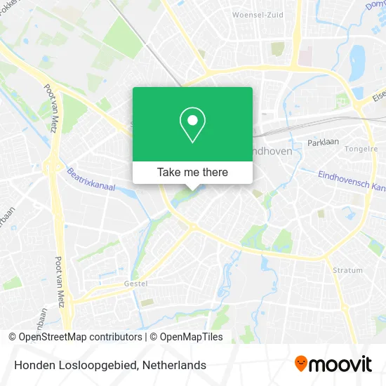Honden Losloopgebied map