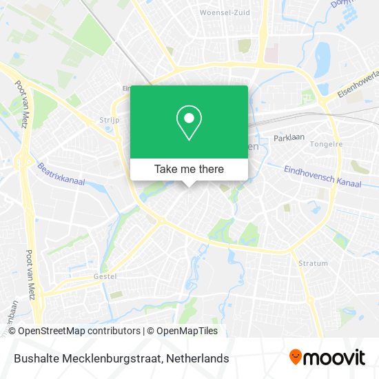 Bushalte Mecklenburgstraat map