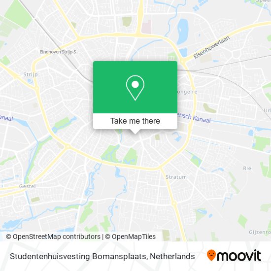 Studentenhuisvesting Bomansplaats map