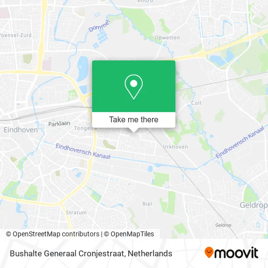 Bushalte Generaal Cronjestraat map