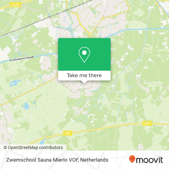 Zwemschool Sauna Mierlo VOF map