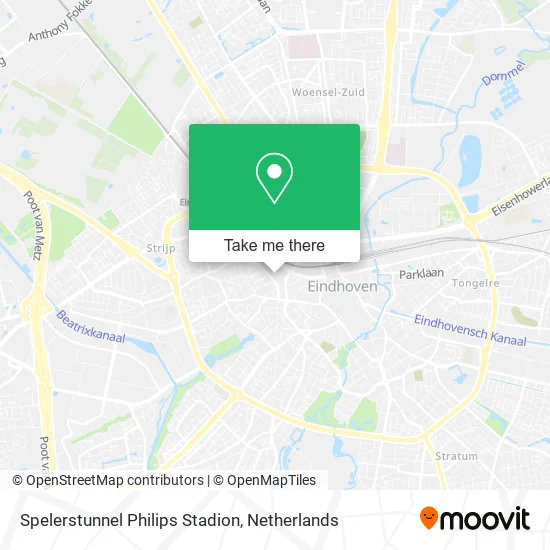 Spelerstunnel Philips Stadion map