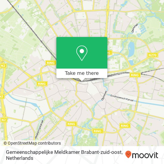 Gemeenschappelijke Meldkamer  Brabant-zuid-oost map