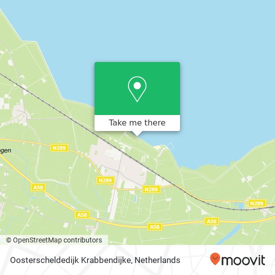 Oosterscheldedijk Krabbendijke Karte