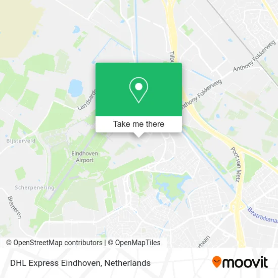 DHL Express Eindhoven map