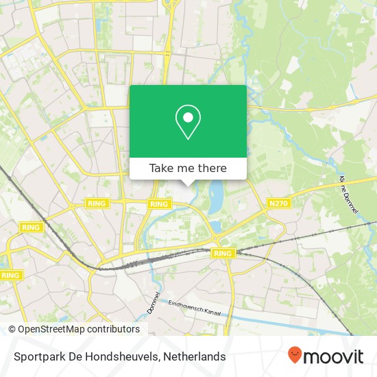 Sportpark De Hondsheuvels map