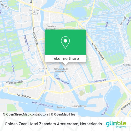 Golden Zaan Hotel Zaandam Amsterdam Karte