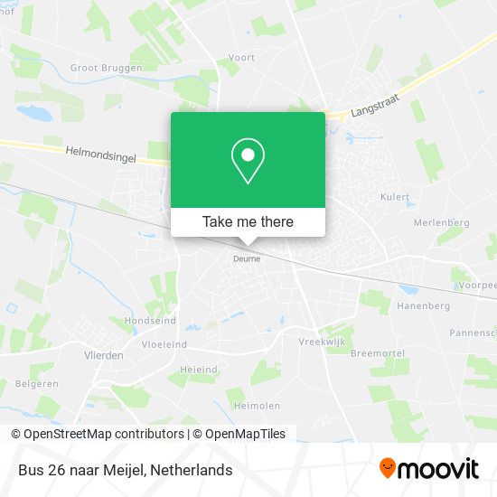 Bus 26 naar Meijel Karte