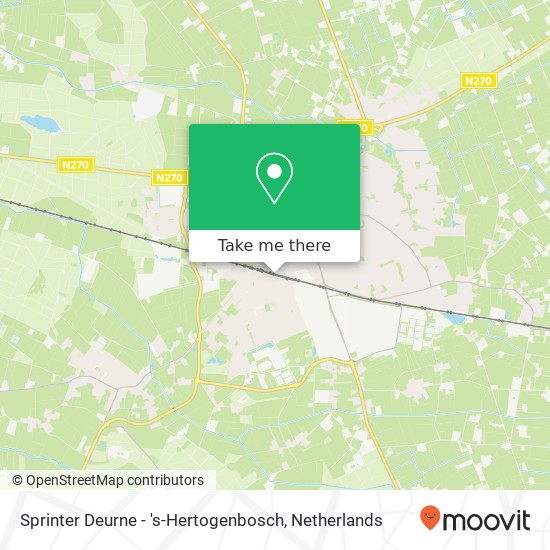 Sprinter Deurne - 's-Hertogenbosch map