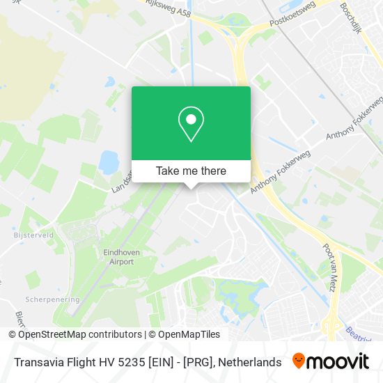 Transavia Flight HV 5235 [EIN] - [PRG] map