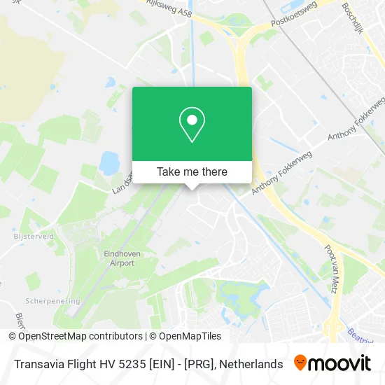 Transavia Flight HV 5235 [EIN] - [PRG] map