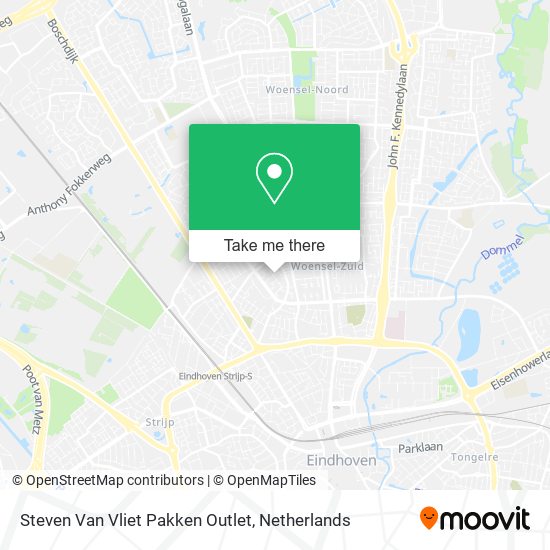 Steven Van Vliet Pakken Outlet map