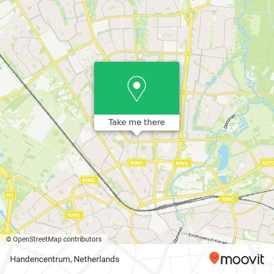 Handencentrum map