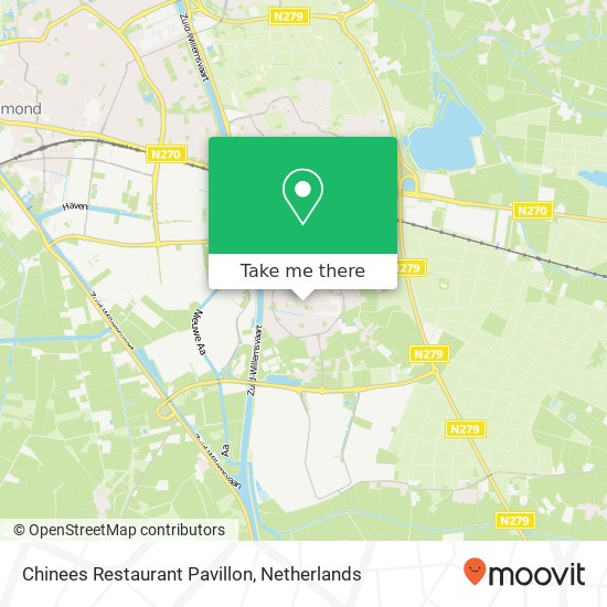 Chinees Restaurant Pavillon map