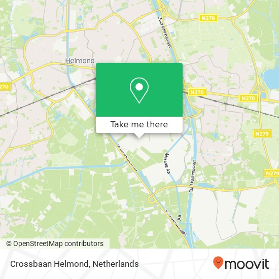 Crossbaan Helmond map