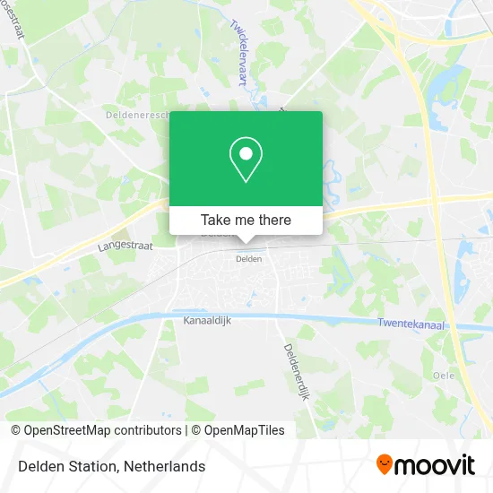 Delden Station map