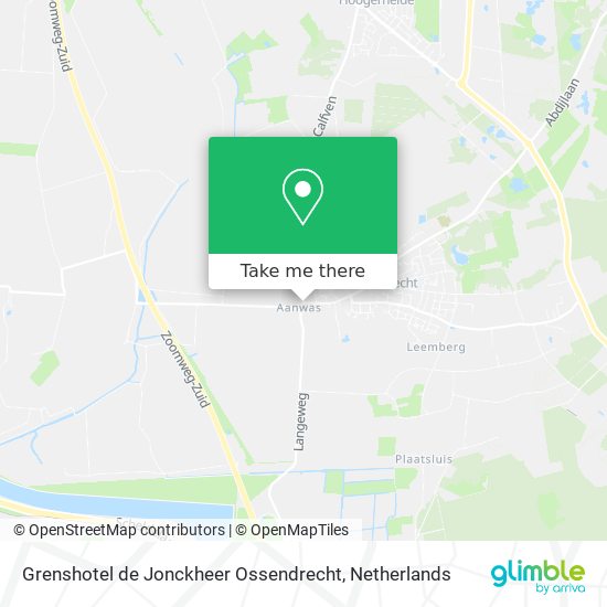 Grenshotel de Jonckheer Ossendrecht Karte