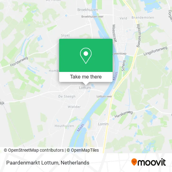 Paardenmarkt Lottum Karte