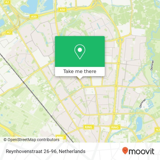 Reynhovenstraat 26-96 map