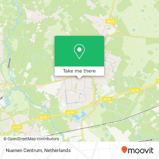 Nuenen Centrum map