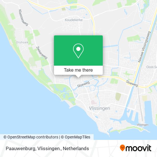 Paauwenburg, Vlissingen. map