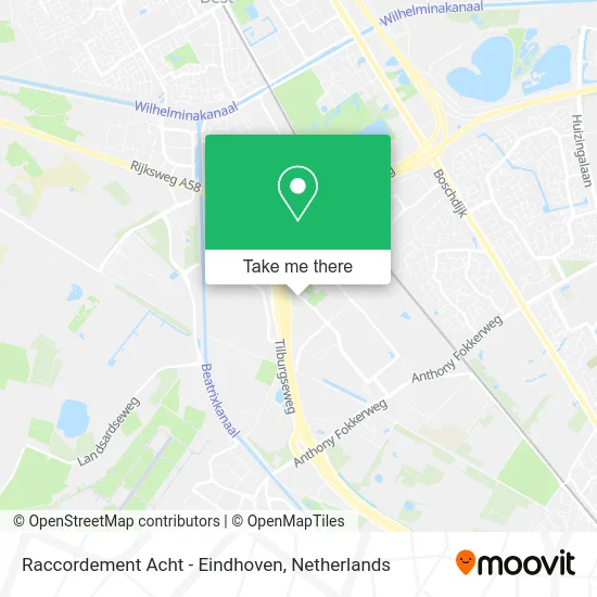 Raccordement Acht - Eindhoven map