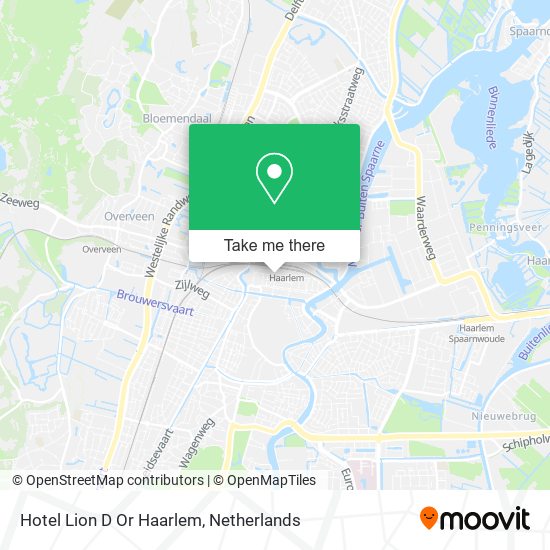 Hotel Lion D Or Haarlem map